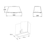 Встраиваемая вытяжка Zigmund & Shtain K 012.5 W