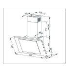 Каминная вытяжка Weissgauff Gamma 60 PB BL