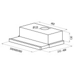 Встраиваемая вытяжка Maunfeld VSH 60 бежевый