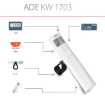 Безмен ADE KW1703 white/grey