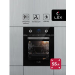 Встраиваемый электрический духовой шкаф Lex EDP 4590 BL