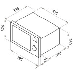 Встраиваемая микроволновая печь Maunfeld JBMO.20.5ERWAS