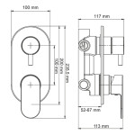 Встраиваемый смеситель WasserKraft Dinkel 5871