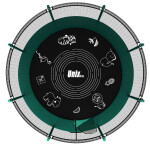 Батут Unix Line Supreme Game 8 ft green