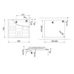 Встраиваемая газовая варочная панель Smeg SER60SGH3