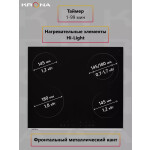 Встраиваемая электрическая варочная панель Krona CELLO 60 BL/S
