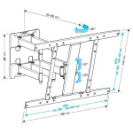 Кронштейн для телевизора Holder LCD-SU6602-B
