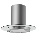 Островная вытяжка Maunfeld Berta 90 нержавеющая сталь/прозрачное стекло