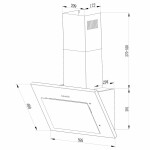 Каминная вытяжка Hebermann HBKH 60.3 B
