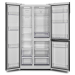 Холодильник Hyundai CS6073FV белое стекло