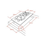Встраиваемая газовая варочная панель Ginzzu HCG-242
