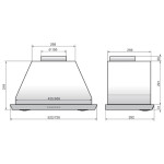 Встраиваемая вытяжка Elikor Врезной блок 52П-1000-Э4Д крем