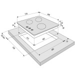 Встраиваемая газовая варочная панель Krona GALILEO 45 WH
