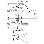 Смеситель для кухни Grohe BauEdge 31367000