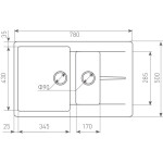 Кухонная мойка Zigmund & Shtain Rechteck 780.2 речной песок