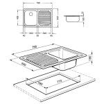 Кухонная мойка Smeg SP791DN