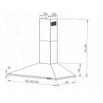 Каминная вытяжка Maunfeld Cork 50 нержавеющая сталь