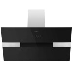 Каминная вытяжка Maunfeld Mersey 90 нержавеющая сталь/черное стекло