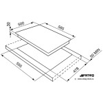 Встраиваемая газовая варочная панель Smeg S64SB