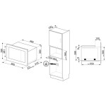Встраиваемая микроволновая печь Smeg FMI320X2
