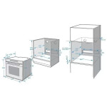 Встраиваемый электрический духовой шкаф Korting OKB 1360 CSGW MW
