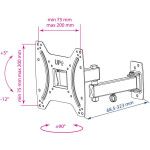 Кронштейн для телевизора Kromax Optima-204 black