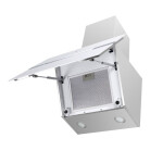 Каминная вытяжка Maunfeld Mersey 60 нержавеющая сталь/белое стекло