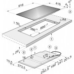 Встраиваемая индукционная варочная панель Miele KM 6379 FACETTE