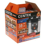 Мультиварка Centek CT-1498 черный/сталь