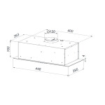 Встраиваемая вытяжка Weissgauff Aura 450 BL