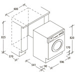 Встраиваемая стиральная машина Candy CBWM 914DW-07