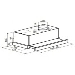 Встраиваемая вытяжка Lex Hubble G 600 Ivory Light