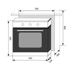 Встраиваемый электрический духовой шкаф Lex EDM 070 IV Light