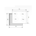 Встраиваемая электрическая варочная панель Lex EVH 640 BL