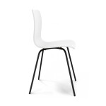 Стул Sheffilton SHT-S33 белый/черный муар