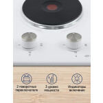 Встраиваемая электрическая варочная панель Maunfeld EEHE.32.4W