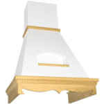 Каминная вытяжка Elikor Бельведер 60П-650-П3Д бежевый/дуб неокрашенный