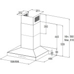 Каминная вытяжка Korting KHC 9831 NGN