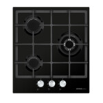 Встраиваемая газовая варочная панель HOMSair HGE433TGCBK