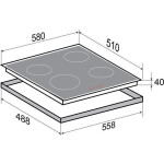 Встраиваемая электрическая варочная панель Zigmund & Shtain CNS 027.60 WX