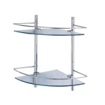 Полка стеклянная угловая двойная WasserKraft K-3122