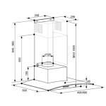Каминная вытяжка Kuche KIB 500 WL