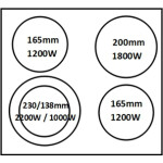 Встраиваемая электрическая варочная панель Weissgauff HV 641 BS