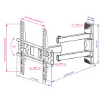 Кронштейн для телевизора Kromax Pixis-XS черный