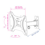 Кронштейн для телевизора Kromax Optima-203 black