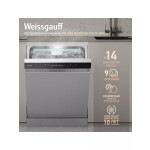 Встраиваемая посудомоечная машина Weissgauff DW 6138 Inverter Touch Inox