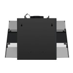 Каминная вытяжка Maunfeld Bridge 60 нержавеющая сталь/черное стекло