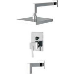 Смеситель для ванны Fiore Xs встр. с верхним душем хром (71CR7786)