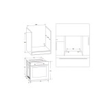 Встраиваемый электрический духовой шкаф Korting OKB 370 CMW