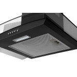 Каминная вытяжка ORE Glasset 60L black